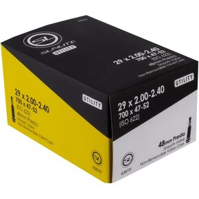 Sunlite Utili-T Standard Presta Valve Tubes, 29 x 2.00-2.40" / 48mm, Black