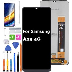 قطعة بديلة للشاشة لهاتف Samsung Galaxy A13 4G A135F A135F/DS A135M A135U A135U1 مجموعة رقمية تعمل باللمس + أدوات (ليس لـ A13 5G/A136)
