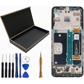 LCD Screen Display Touch Digitizer Assembly with Frame Replacement for TCL A4X/4X 5G T601DL 6.52"