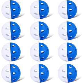 Rubber Golf Practice Ball, 12 Pack or 24 Pack, Realistic Feel and Lasting Limited Flight Training Balls for Indoor or Outdoor