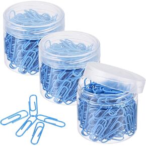 MECCANIXITY Paper Clips Small Size 1.1 Inch Vinyl Coated to Prevent Tearing Pages with Box for Organize Office Home Red Count 600