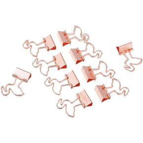 20pcs Flamingo Paper Clips Creative Clip Bookmark Clips Binder Clamps Clips Notebook Page Marker Stationery for Office School Supplies in Kuwait