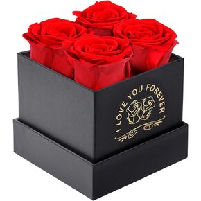 Firestyle Eternal Rose,Forever Roses in a Box,Mother's Day Valentine's Day Gift,Birthday Gifts for Women,Gifts for her,Real Roses That Last a Year and More