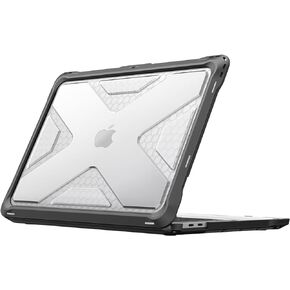 Fintie Case for MacBook Pro 13 Inch A2338(M2 M1) A2251 A2289 A2159 A1989 A1706 A1708 (2016-2023) - Heavy Duty Hard Shell Cover with TPU Bumper for MacBook Pro 13 with/Without Touch Bar, Clear