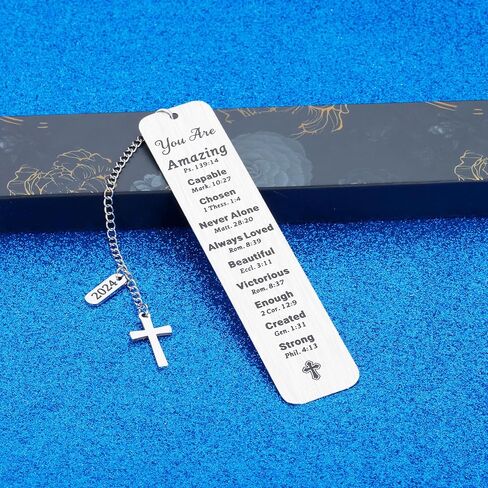 Inspirational Christian Gifts for Women Men Religious Bible Bookmarks for Him Her Teens Boys Girls Baptism Confirmed Gifts Christmas Stocking Stuffers for Daughter Son Birthday Graduation Gifts 2024 in Saudi Arabia