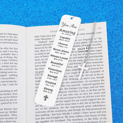 Inspirational Christian Gifts for Women Men Religious Bible Bookmarks for Him Her Teens Boys Girls Baptism Confirmed Gifts Christmas Stocking Stuffers for Daughter Son Birthday Graduation Gifts 2024 in Saudi Arabia