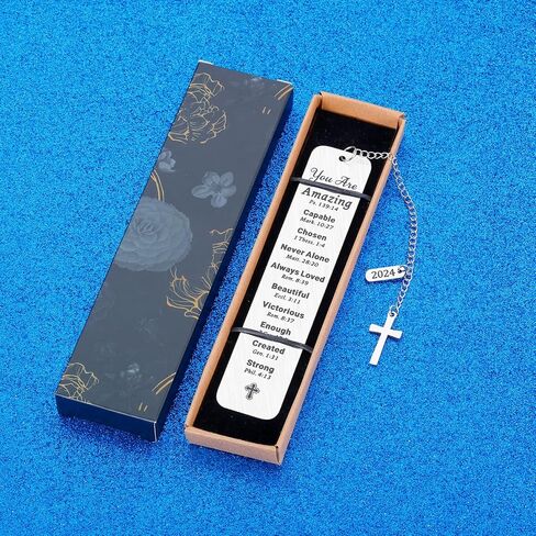 Inspirational Christian Gifts for Women Men Religious Bible Bookmarks for Him Her Teens Boys Girls Baptism Confirmed Gifts Christmas Stocking Stuffers for Daughter Son Birthday Graduation Gifts 2024 in Saudi Arabia