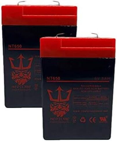 نبتون NT650 6V 5Ah بديل لوحدة تغذية ألعاب الغزلان - عبوتان in Kuwait