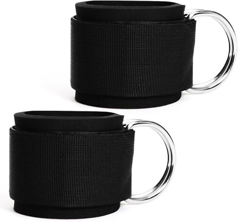 حزام الكاحل لآلات الكابلات، أشرطة الكاحل قابلة للتعديل لآلات الكابلات للنساء مع بطانة من النيوبرين ملحقات الصالة الرياضية ليوم الساق للنساء (زوج) in Kuwait