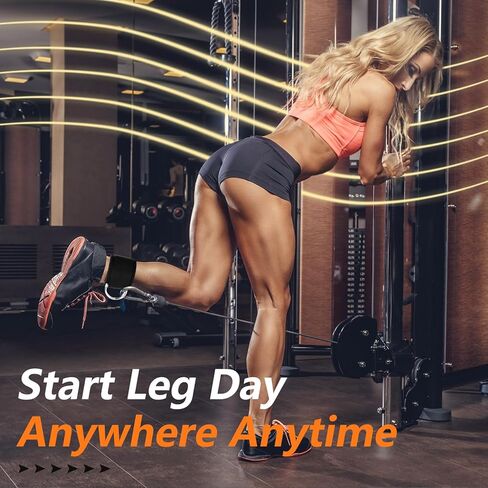 حزام الكاحل لآلات الكابلات، أشرطة الكاحل قابلة للتعديل لآلات الكابلات للنساء مع بطانة من النيوبرين ملحقات الصالة الرياضية ليوم الساق للنساء (زوج) in Kuwait