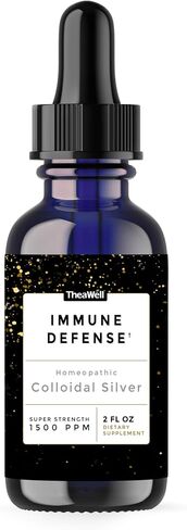 Colloidal Silver 1500 PPM, Super-Strength Concentration, Immune Defense, High-Grade Mild Silver Protein (4.00 Fl Oz, 4.00, Fl Oz) by TheaWell in Saudi Arabia