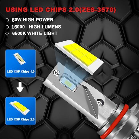 مجموعة مصابيح أمامية LED مناسبة لسيارة Honda Pilot (2006-2018)، 9005 شعاع عالٍ + H11 شعاع منخفض + مصابيح ضباب H11، فائقة السطوع 6500k أبيض بارد، التوصيل والتشغيل، حزمة من 6 قطع in Kuwait