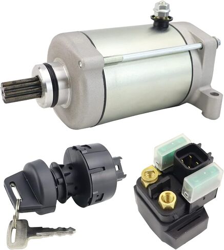 Starter Motor & Solenoid Relay & Ignition Switch for Yamaha Rhino 700 2008-2013 Viking 700 2014-2023 Viking VI 700 2015-2023 Wolverine 700 2016-2018 1S3-81890-00-00 2MB-H1890-00-00 in Saudi Arabia