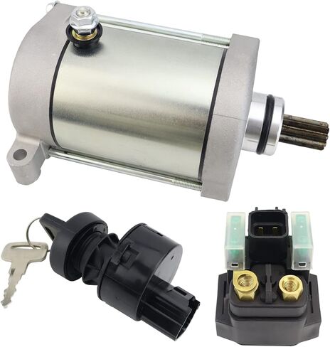 Starter Motor & Solenoid Relay & Ignition Switch for Yamaha Rhino 700 2008-2013 Viking 700 2014-2023 Viking VI 700 2015-2023 Wolverine 700 2016-2018 1S3-81890-00-00 2MB-H1890-00-00 in Saudi Arabia