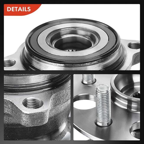 A-Premium 2 × محمل العجلة الخلفية ومجموعة المحور مع 5 عروة متوافقة مع Honda CR-V CRV 2007-2011 & Acura RDX 2007-2012، RDX 2017-2018، استبدال # 512345 in Saudi Arabia