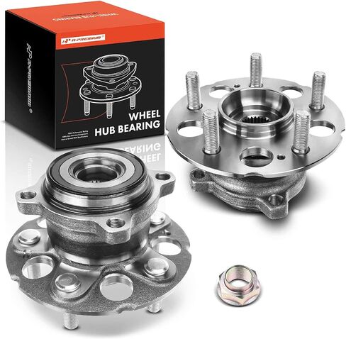 A-Premium 2 × محمل العجلة الخلفية ومجموعة المحور مع 5 عروة متوافقة مع Honda CR-V CRV 2007-2011 & Acura RDX 2007-2012، RDX 2017-2018، استبدال # 512345 in Saudi Arabia