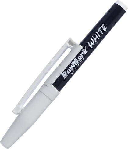RevMark Bright Series Industrial Marker - 6 Pack - Made in USA - Replaces paint marker for metal, pipe, pvc - WHITE in Saudi Arabia