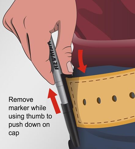 RevMark Bright Series Industrial Marker - 6 Pack - Made in USA - Replaces paint marker for metal, pipe, pvc - WHITE in Saudi Arabia