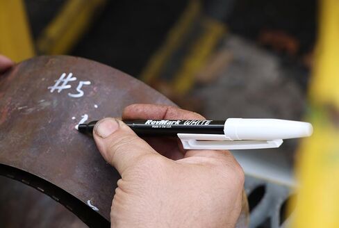 RevMark Bright Series Industrial Marker - 6 Pack - Made in USA - Replaces paint marker for metal, pipe, pvc - WHITE in Saudi Arabia