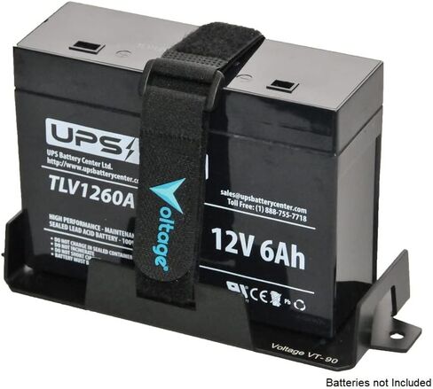 علبة بطارية صغيرة لبطاريات 12V 10AH، 12V 9AH، 12V 8AH، 12V 6AH، 6V 7AH، 6V 12AH، YT7B-BS والمزيد. حامل البطارية مع حزام التثبيت VT-90 in Kuwait