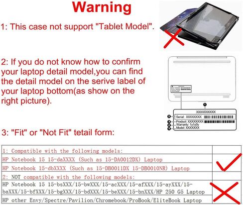 غطاء حماية Alapmk لجهاز كمبيوتر محمول HP Notebook 15 15-daXXXX (مثل 15-DA0012DX)/15-dbXXXX (مثل 15-DB0011DX 15-DB0010NR) مقاس 15.6 بوصة [لا يناسب 15-bsXXX/15-bwXXX/15-acXXX/ 15-ayXXX]،جالاكسي in Kuwait