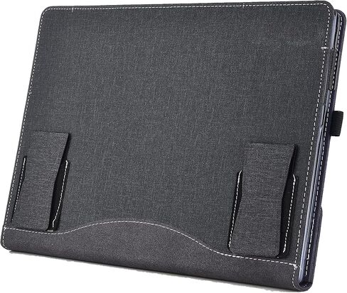 Laptop Cover Case for Microsoft Surface Laptop Go 3 （2023） 12.4-inch,Compatible for Laptop Go 2 &Laptop GO Special-Purpose，Anti Falling with Bracket(Black) in Kuwait