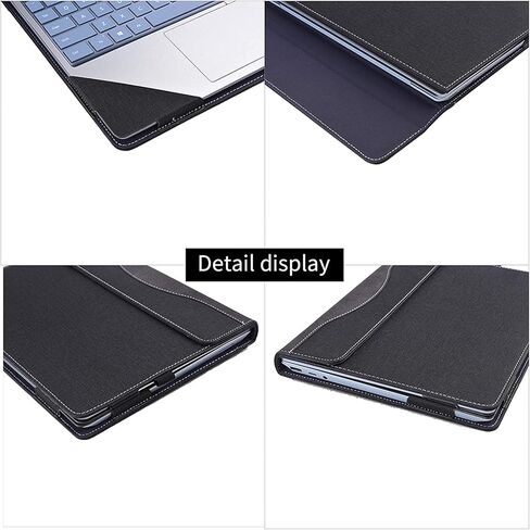 Laptop Cover Case for Microsoft Surface Laptop Go 3 （2023） 12.4-inch,Compatible for Laptop Go 2 &Laptop GO Special-Purpose，Anti Falling with Bracket(Black) in Kuwait