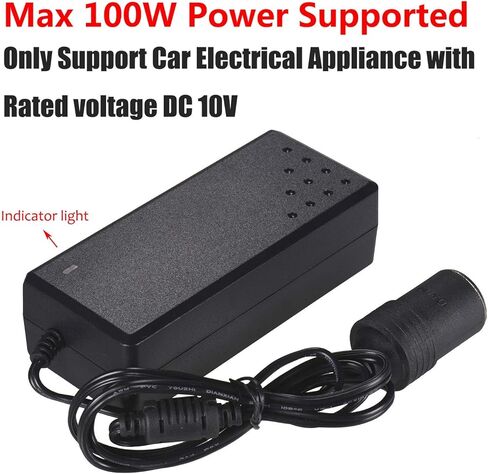 محول تيار متردد إلى تيار مستمر، Warmstor 8.5 أمبير 102 وات 110-220 فولت إلى 12 فولت مقبس ولاعة السجائر في السيارة تيار متردد إلى تيار متردد/تيار مستمر محول طاقة لمكنسة السيارة وغيرها من الأجهزة 12 فولت أقل من 100 وات in Kuwait