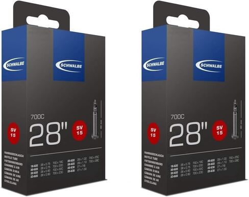 أنبوب داخلي SV15 للجنسين من Schwalbe، أسود، 700C عبوة من قطعتين in Saudi Arabia