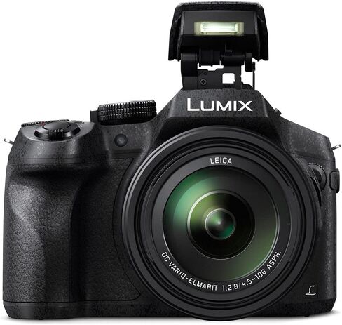 Panasonic Lumix DMC-FZ300 Digital Camera (DMC-FZ300K) - Bundle - with 256GB Memory Card + DMW-BLC12 Battery + Digital Flash + Soft Bag + 12 Inch Flexible Tripod + Cleaning Set + More in Saudi Arabia