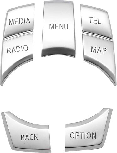 7-زر التحكم في الوسائط المتعددة مقبض تقليم ملصقات الديكور استبدال لسيارات BMW X1 X3 X4 X5 X6 IDRIVE in Kuwait