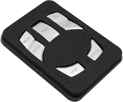 7-زر التحكم في الوسائط المتعددة مقبض تقليم ملصقات الديكور استبدال لسيارات BMW X1 X3 X4 X5 X6 IDRIVE in Kuwait