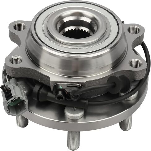 IRONTEK 515065x2 محمل العجلات الأمامية ومجموعة المحور مع ABS يناسب 2005-2015 لنيسان فرونتير/إكستيرا، 2005-2012 باثفايندر، 2009-2012 لسوزوكي خط الاستواء 4WD 4X4 6 العروات ث/ABS in Saudi Arabia