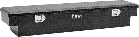 UWS EC10903 صندوق أدوات UTV من الألومنيوم ذو الجدار الثقيل باللون الأسود غير اللامع مقاس 59 بوصة، حدد Polaris Ranger، بدون أقواس in Saudi Arabia