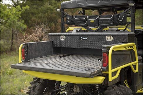 UWS EC10903 صندوق أدوات UTV من الألومنيوم ذو الجدار الثقيل باللون الأسود غير اللامع مقاس 59 بوصة، حدد Polaris Ranger، بدون أقواس in Saudi Arabia