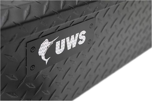 UWS EC10903 صندوق أدوات UTV من الألومنيوم ذو الجدار الثقيل باللون الأسود غير اللامع مقاس 59 بوصة، حدد Polaris Ranger، بدون أقواس in Saudi Arabia