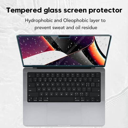 [عبوة واحدة] واقي شاشة من الزجاج المقسى لجهاز MacBook Air 13.6 M2 2022 كمبيوتر محمول حساس باللمس مقاوم للخدش لجهاز Macbook 13.6 بوصة مرشح شاشة كمبيوتر محمول خالٍ من الفقاعات وواقي شاشة رفيع للغاية in Kuwait
