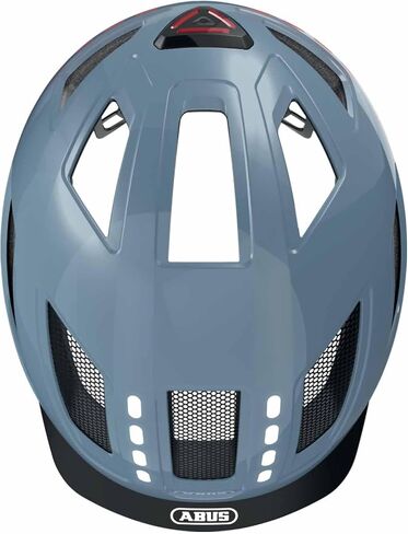 ABUS Hyban 2.0 with LED Light Adult Urban Helmet, CPSC Certified in Saudi Arabia