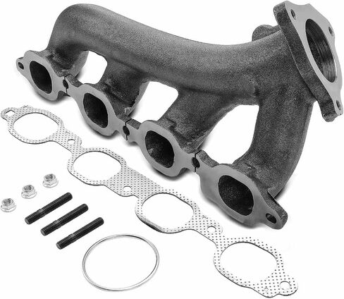 A-Premium Left Exhaust Manifold Kit W/Gaskets & Studs & Nuts [8Cyl 5.3 6.2L] Compatible with Chevrolet, GMC & Cadillac Models - Silverado 1500 1500 LD Tahoe Suburban Sierra 1500 Yukon Escalade & More in Saudi Arabia