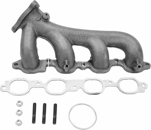 A-Premium Left Exhaust Manifold Kit W/Gaskets & Studs & Nuts [8Cyl 5.3 6.2L] Compatible with Chevrolet, GMC & Cadillac Models - Silverado 1500 1500 LD Tahoe Suburban Sierra 1500 Yukon Escalade & More in Saudi Arabia