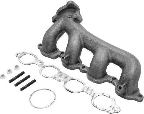 A-Premium Left Exhaust Manifold Kit W/Gaskets & Studs & Nuts [8Cyl 5.3 6.2L] Compatible with Chevrolet, GMC & Cadillac Models - Silverado 1500 1500 LD Tahoe Suburban Sierra 1500 Yukon Escalade & More in Saudi Arabia