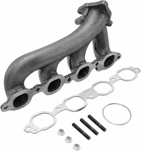 A-Premium Left Exhaust Manifold Kit W/Gaskets & Studs & Nuts [8Cyl 5.3 6.2L] Compatible with Chevrolet, GMC & Cadillac Models - Silverado 1500 1500 LD Tahoe Suburban Sierra 1500 Yukon Escalade & More in Saudi Arabia