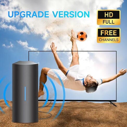 910+ Miles Range TV Antenna, 2024 Upgraded Digital TV Antenna Indoor with 17 INCH Adujustable Extendable Dipoles, Long Range TV Antenna for Smart TV Indoor - HD TV Antenna 36ft Coax Cable… in Kuwait