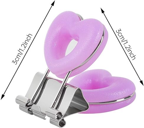 دبابيس ورق صغيرة على شكل قلب، مشابك ورق، سهلة الإمساك، الوان متنوعة، لوازم المكتب المدرسية، 16 قطعة/المجموعة in Kuwait