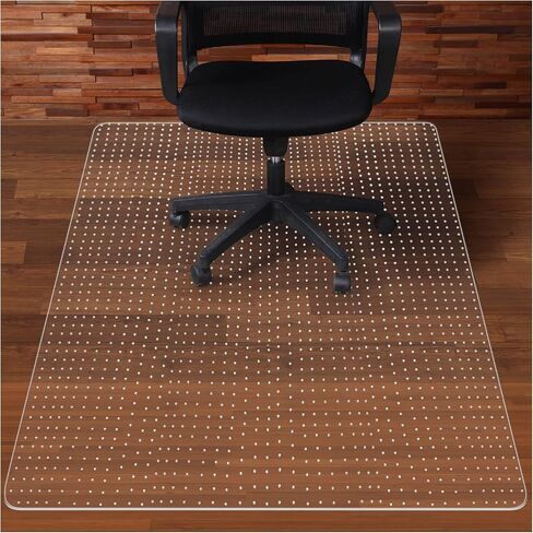 46"x 60" Chair Mat for Carpets Floor Computer Office Chair Mat Desk Clear Anti Skid Transparent Mats Protector for Low and No Pile Carpeted Thick Floors (Rectangle Style) in Saudi Arabia