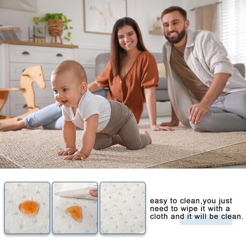 46"x 60" Chair Mat for Carpets Floor Computer Office Chair Mat Desk Clear Anti Skid Transparent Mats Protector for Low and No Pile Carpeted Thick Floors (Rectangle Style) in Saudi Arabia
