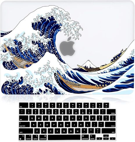 Case for MacBook Air 13.6 inch M3 A3113 M2 A2681 2024 2023 2022 Release with Liquid Retina Display Touch ID, 3D Effect Matte Clear See Through Hard Cover&Keyboard Cover, Garden Flowers in Saudi Arabia