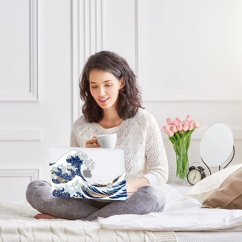Case for MacBook Air 13.6 inch M3 A3113 M2 A2681 2024 2023 2022 Release with Liquid Retina Display Touch ID, 3D Effect Matte Clear See Through Hard Cover&Keyboard Cover, Garden Flowers in Saudi Arabia