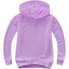 Child Girls Boys Solid Color Hoodies Toddler Kids Thick Long Sleeve Sweatsuit Casual Warm Winter Pullover Sweatshirt