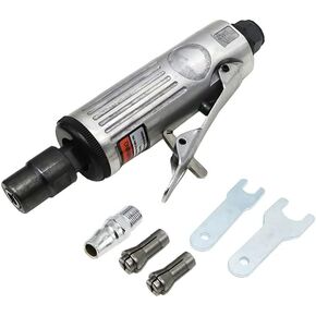 Pneumatic Polishing Machine 1/4 Inch Professional Air Die Grinder Grinding Kit Polishing Engraving Tool Pneumatic Tool (6PCS Set)